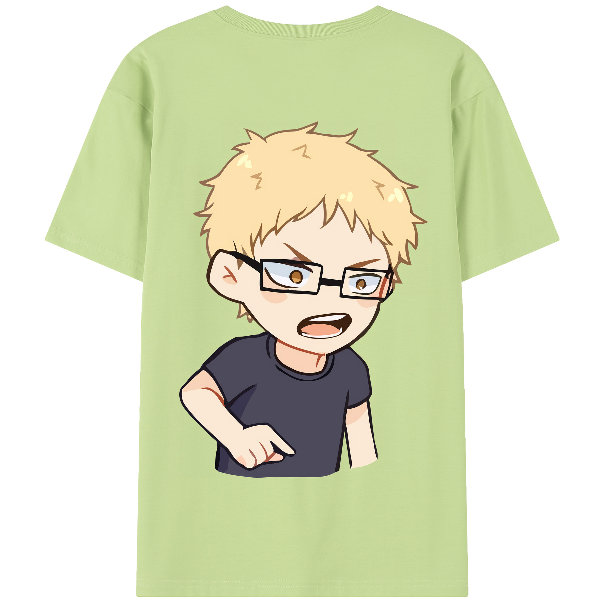 （画像用） ハイキュー!! Haikyu!! 綿100％半袖Tシャツ（背面プリント）